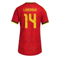 Camiseta Bélgica Dodi Lukebakio #14 Primera Equipación Replica Mundial 2026 para mujer mangas cortas